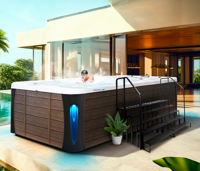 Calspas hot tub being used in a family setting - Blaine